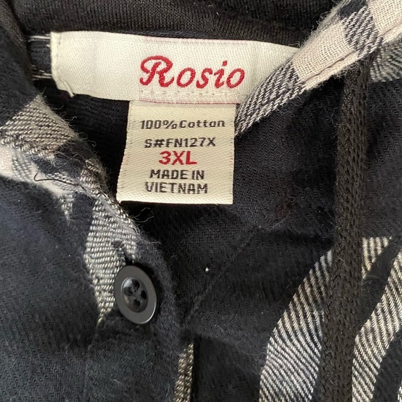 Rosio Plaid Hooded Button Down Shirt - Picture 3 of 3